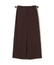 MACPHEE ナチュラルスラブストレッチ セミワイドパンツ トゥモローランド パンツ その他のパンツ ブルー グレー ピンク オレンジ【送料無料】