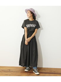 【SALE／50%OFF】RODEO CROWNS WIDE BOWL ティアードTシャツワンピース ロデオクラウンズワイドボウル ワンピース・ドレス ワンピース ブラック イエロー レッド ブルー