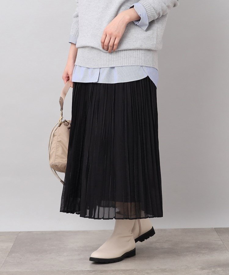 UNTITLED｜オーガンジープリーツスカート | Rakuten Fashion(楽天