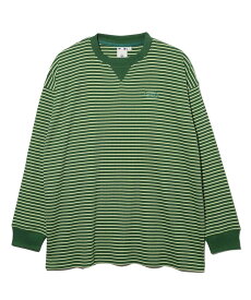 X-girl STRIPED LOOSE FIT TOP トップス X-girl エックスガール トップス カットソー・Tシャツ ブラック ブラウン グリーン【送料無料】