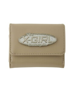 X-girl SIV GLITTER OVAL LG BUCKLE MINI WALLET GbNXK[ zE|[`EP[X z p[v x[W ubNyz