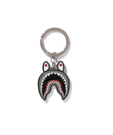 A BATHING APE SHARK METAL KEYCHAIN ア ベイシング エイプ ファッション雑貨 チャーム・キーチェーン ブラック