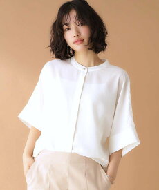 【SALE／10%OFF】THE SHOP TK ドルマンブラウス【7色展開/洗濯機OK/体型カバー】 ザ ショップ ティーケー トップス シャツ・ブラウス ホワイト ブルー ベージュ イエロー ピンク ブラック
