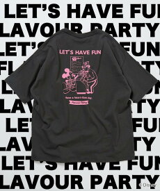 【SALE／31%OFF】FREAK'S STORE DISNEY ディズニー/ミッキーマウス/ 別注 ビッグシルエット バックプリントTシャツ/HAVE FUN 【限定展開】 フリークスストア トップス カットソー・Tシャツ ホワイト グレー ピンク ブラック