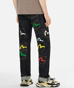 LHP EVISU/�G���B�X/Multi-Pocket Regular Fit Jeans �G���G�C�`�s�[ �p���c �W�[���Y�E�f�j���p���c �u���[�y���������z