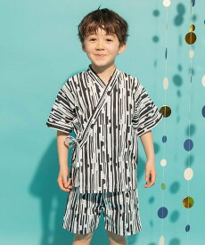 【SALE／10%OFF】branshes 【キッズ】甚平 ブランシェス 着物・浴衣・和装小物 浴衣 ホワイト ブルー グレー ブラック