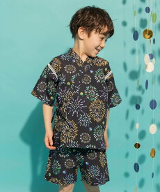 【SALE／15%OFF】branshes 【キッズ】甚平 ブランシェス 着物・浴衣・和装小物 浴衣 ホワイト ブルー グレー ブラック