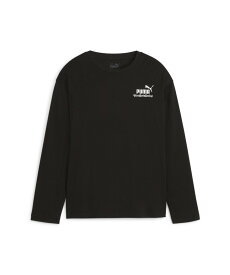 PUMA キッズ ボーイズ ESSプラス MID 90s 長袖 Tシャツ 120-160cm プーマ トップス カットソー・Tシャツ ブラック