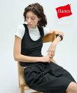 WOMEN【Hanes for BIOTOP】TRIBLEND CROPPED T-SHIRTS 2P (SOLID)