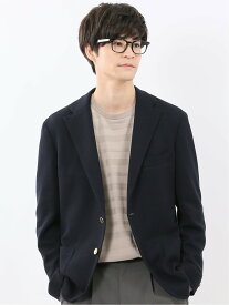 m.f.editorial ストレッチ サーマルニット ブレザージャケット タカキュー ジャケット・アウター テーラードジャケット・ブレザー ネイビー【送料無料】