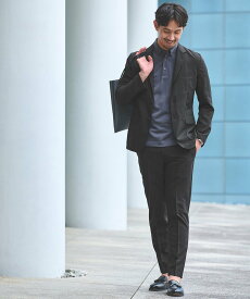 UNITED ARROWS green label relaxing 【WEB限定】JUST fit ドライポリエステル ナロー セットアップ -吸水速乾- ユナイテッドアローズ グリーンレーベルリラクシング ジャケット・アウター テーラードジャケット・ブレザー ブラック ネイビー グレー ブラウン グ【送料無料】