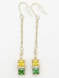 チャイハネ パフューロングチェーンピアス アミナコレクション アクセサリー・腕時計 ピアス パープル ピンク グリーン