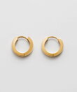 【 金属アレルギー対応 】 シンプルフープピアス サージカルステンレス