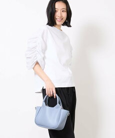 MK MICHEL KLEIN BAG 【2WAY】フェイクレザーミニトートバッグ エムケーミッシェルクランバック バッグ トートバッグ ブルー ベージュ ブラック【送料無料】