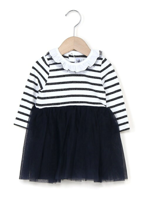 Petit Bateau K チュール付きベロアマリニエールワンピース Rakuten Fashion 楽天ファッション 旧楽天ブランドアベニュー Bw2236