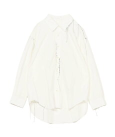 DISCOVERED DISCOVERED/(U)OXFORD DAMAGE OVER SHIRT ディスカバード トップス シャツ・ブラウス ブルー ホワイト【送料無料】