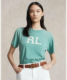 POLO RALPH LAUREN RL ロゴ ジャージー Tシャツ ラルフローレン トップス カットソー・Tシャツ グリーン【送料無料】