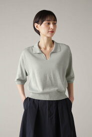 MARGARET HOWELL COTTON LINEN マーガレット・ハウエル トップス ニット ブルー ネイビー【送料無料】