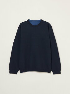 �ySALE�^30%OFF�zthree dots Men's reversible dual layerd l/s sweat �X���[�h�b�c �g�b�v�X �J�b�g�\�[�ET�V���c �l�C�r�[ �u���b�N�y���������z
