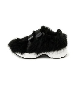 【SALE/50%OFF】SY UNITED ARROWS <SY>ベルクロフェイクファー スニーカー60●↑ ユナイテッドアローズ アウトレット シューズ・靴 スニーカー ブラック グレー【送料無料】