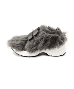 【SALE/50%OFF】SY UNITED ARROWS <SY>ベルクロフェイクファー スニーカー60●↑ ユナイテッドアローズ アウトレット シューズ・靴 スニーカー ブラック グレー【送料無料】