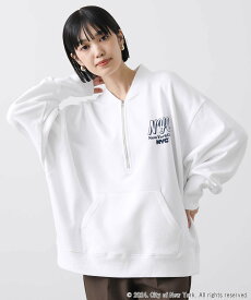 【SALE／30%OFF】Gready Brilliant Gready Brilliant/(W)1_NYCハーフジップWHT グレディブリリアン トップス スウェット・トレーナー ホワイト【送料無料】