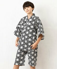 【SALE／40%OFF】RED PONY 甚平 子供服 キッズ 男の子 RED PONY ローブ 着物・浴衣・和装小物 浴衣 ネイビー ブラック ベージュ ホワイト グレー グリーン