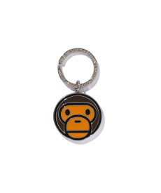 A BATHING APE BABY MILO METAL KEYCHAIN ア ベイシング エイプ ファッション雑貨 チャーム・キーチェーン ブラウン