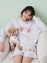 【SALE／30%OFF】gelato pique 【限定カラーあり】トイプードル裏毛プルオーバー ジェラートピケ インナー・ルームウェア その他のインナー・ルームウェア ベージュ グレー【送料無料】