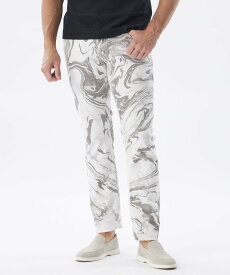 【SALE／47%OFF】EPOCA UOMO 【PRIMA COLLECTION】マーブルデニムパンツ エポカ パンツ ジーンズ・デニムパンツ ホワイト【送料無料】