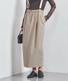 【SALE／50%OFF】UNITED ARROWS サスペンダー スカート ユナイテッドアローズ アウトレット スカート その他のスカート ブラック ベージュ【送料無料】