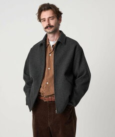 Steven Alan ＜Steven Alan＞ クッキークロス ワーク ブルゾン ビューティー＆ユース　ユナイテッドアローズ ジャケット・アウター ブルゾン・ジャンパー ブラック グレー【送料無料】