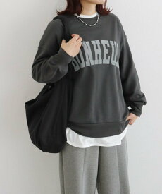 【SALE／10%OFF】Pierrot オーバーサイズロゴスウェット ピエロ トップス スウェット・トレーナー ネイビー グレー【送料無料】