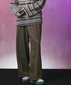 MAISON SPECIAL Schonherr Tow-Tuck Wide Pants メゾンスペシャル パンツ スラックス・ドレスパンツ ブラック カーキ ホワイト グリーン ブルー ブラウン【送料無料】