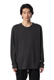 ATTACHMENT コットンダブルフェイス スリムフィットカットソー L/S アタッチメント トップス カットソー・Tシャツ ホワイト グレー ブラック【送料無料】