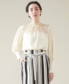 【SALE／60%OFF】martinique コントラストプルオーバー マルティニーク トップス ニット ホワイト ブラック【送料無料】