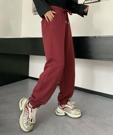 【SALE／60%OFF】DECADE CLASSIC 【DECADE CLASSIC】ハイウエストドローストリングワイドパンツ ディケイドクラシック パンツ ジャージ・スウェットパンツ グレー ワインレッド ブラック ネイビー