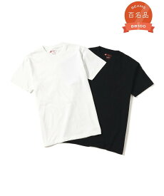 BEAMS BEAMS｜【別注】Hanes / Mix Japan Fit 2Pack T-shirts｜メンズ インナー シャツ 肌着 半袖 クルーネック アンダーウェア パックTシャツ｜5.3オンス 透けにくい 脇に縫い目のない丸胴編み ガーメントウォッシュ加工 ネックリブ補強 よれにくい｜ホワイト ブラック 2枚