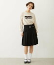 LOGO FLOCK PRINT L/S TEE