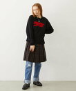 LOGO FLOCK PRINT L/S TEE