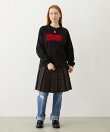 LOGO FLOCK PRINT L/S TEE