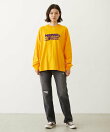 LOGO FLOCK PRINT L/S TEE