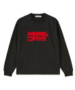 LOGO FLOCK PRINT L/S TEE