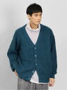 【SALE／83%OFF】semanticdesign ウォッシャブル モヘアライク BIGニットカーディガン タカキュー トップス カーディガン ブルー ブラック レッド