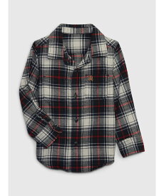 【SALE／63%OFF】GAP (K)オーガニックコットン100% フランネルシャツ (幼児) ギャップ トップス シャツ・ブラウス グリーン ネイビー ホワイト