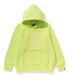 A BATHING APE A BATHING APE OVERDYE PULLOVER RELAXED FIT HOODIE ア ベイシング エイプ トップス パーカー・フーディー ブラック オレンジ イエロー【送料無料】