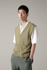 MHL. DRY COTTON LINEN マーガレット・ハウエル トップス ニット カーキ ブラック【送料無料】