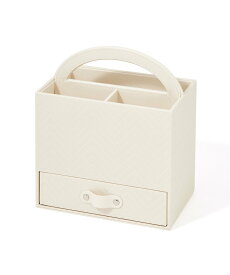 Francfranc キルティング デスクオーガナイザー M アイボリー フランフラン 文房具 その他の文房具 ホワイト