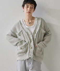 Whim Gazette TWEEDYニットジャケット2 ウィム ガゼット ジャケット・アウター その他のジャケット・アウター ブルー ピンク【送料無料】