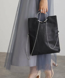 PourVous ラメショルダートートバッグクラッチバッグ結婚式お呼ばれパーティーバッグサブバッグ プールヴー バッグ ハンドバッグ ブラック ゴールド シルバー【送料無料】